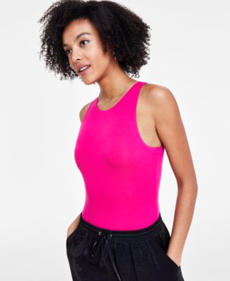 Bar III - Women's Crewneck Sleeveless Jersey Bodysuit