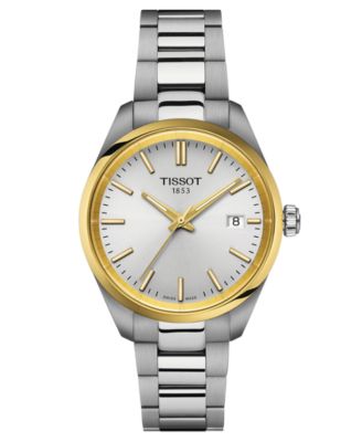 Tissot - Unisex Swiss PR 100 Stainless Steel Bracelet Watch 34mm