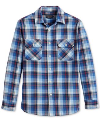 Pendleton - Men's Beach Shack Plaid Long Sleeve Button-Front Shirt