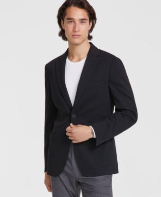 Calvin Klein - Men's Slim-Fit Solid Knit Sport Coat