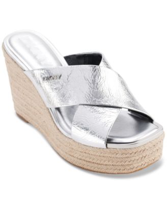 DKNY - Maryn Crossband Espadrille Platform Wedge Sandals