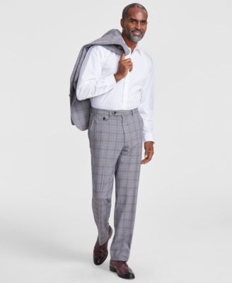 Tayion Collection - Men's Classic-Fit Plaid Suit Pants