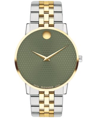 Movado - Men's Swiss Museum Classic Gold PVD Stainless Steel Bracelet Watch 40mm
