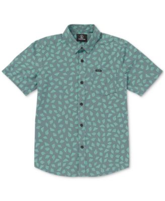 Volcom - Big Boys Interstone Short-Sleeve Woven Shirt
