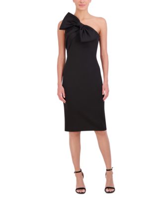 Eliza J - Women's Bow-Trim One-Shoulder Sheath Dress