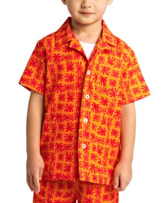 Sovereign Code - Toddler & Little Boys Lantern Printed Seersucker Shirt