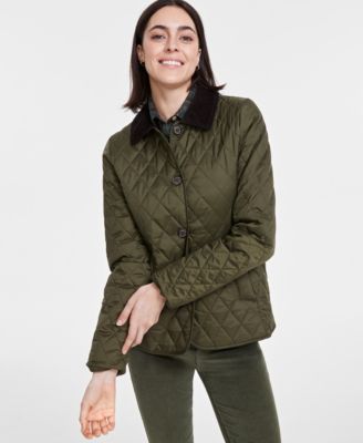 Barbour - Women's Ombersley Quilted Corduroy-Collar Jacket