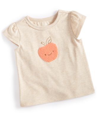 First Impressions - Baby Girls Short-Sleeve Apple Graphic T-Shirt
