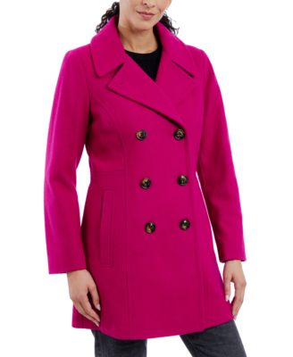 Anne Klein - Women's Double-Breasted Peacoat