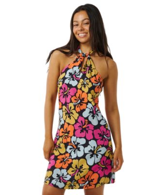 Rip Curl - Juniors' Hibiscus Heat Halter Sleeveless Dress