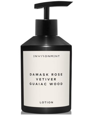 ENVIRONMENT - Damask Rose, Vetiver & Guaiac Wood Lotion (Inspired by 5-Star Luxury Hotels), 10 oz.