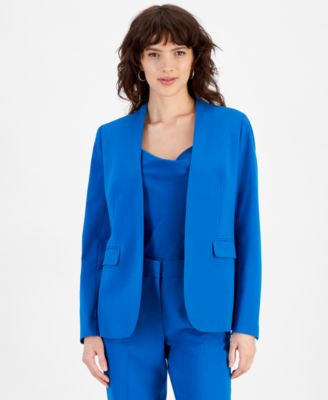 Bar III - Women's Bistretch Open-Front Long-Sleeve Blazer,