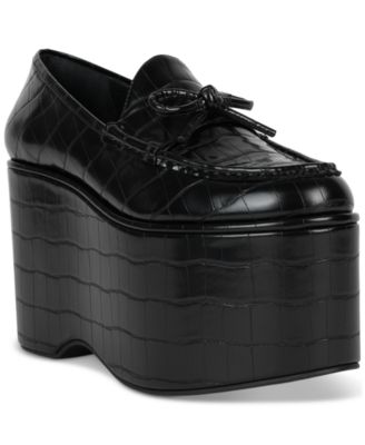 Jeffrey Campbell - Soaring High-Flatform Tailored Oxford Loafers