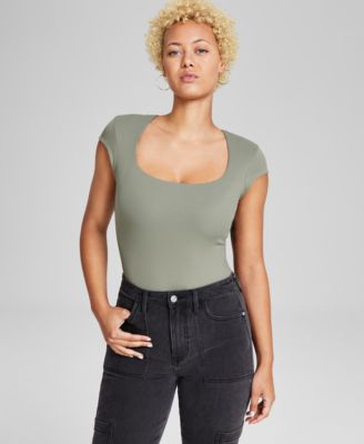 And Now This - Women's Square-Neck Bodysuit