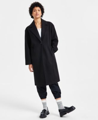 CoffeeShop - Juniors' Long Single-Breasted Walker Coat