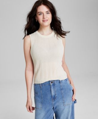 And Now This - Women's Ribbed Crewneck Tank Top