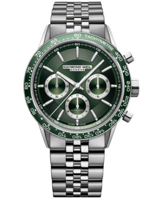 Raymond Weil - Men's Swiss Automatic Chronograph Freelancer Stainless Steel Bracelet Watch 44mm