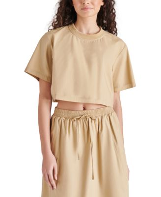 Steve Madden - Women's Sunny Short-Sleeve Cotton Top