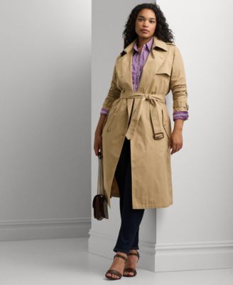 Lauren Ralph Lauren - Plus Size Double-Breasted Trench Coat