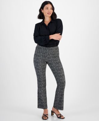 I.N.C. International Concepts - Petite Mini Bootcut Tummy-Control Pants