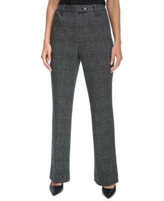 Calvin Klein - Women's Mid-Rise Wide-Leg Suit Pants