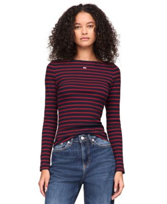 Tommy Jeans - Women's Breton Striped Long-Sleeve Top