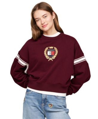 Tommy Jeans - Women's Cotton Crest Logo Armband Sweatshirt
