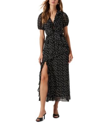 ASTR the Label - Women's Bennet Ruffle Puff-Sleeve Dress
