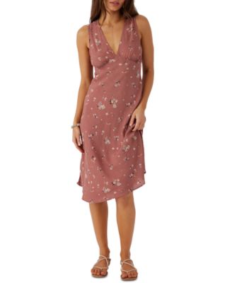 O'Neill - Juniors' Lynn Sleeveless Floral Midi Dress