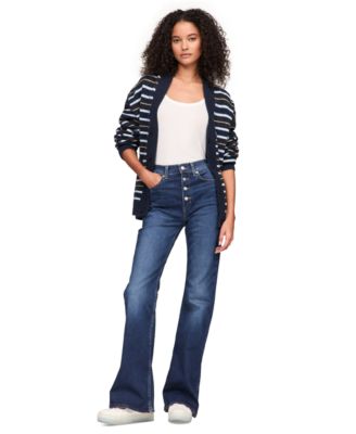 Tommy Jeans - Women's Sylvia High-Rise Button-Fly Flare Jeans