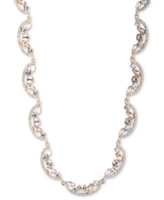 Givenchy - Gold-Tone Mixed Crystal All-Around Collar Necklace, 16" + 3" extender
