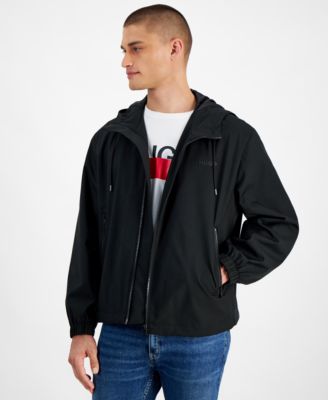 Hugo Boss - Men's Slim-Fit Lightweight Hooded Water-Repellent Windbreaker Jacket