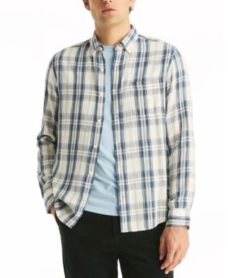 Nautica - Men's Classic-Fit Plaid Button-Down Twill Shirt