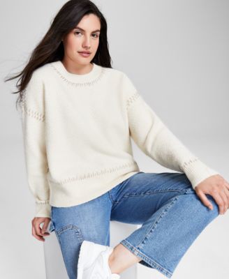 And Now This - Women's Whipstitch Crewneck Sweater