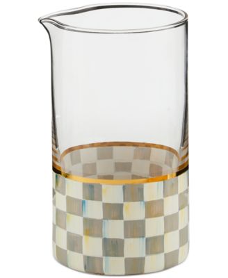 Mackenzie-Childs - Sterling Check Mixing Glass
