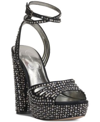 Jessica Simpson - Women's Iralin Rhinestone-Trim Platform High-Heel Dress Sandals