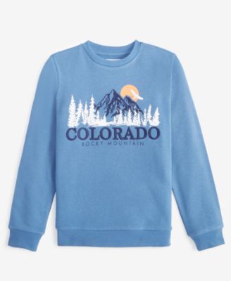 Grayson Threads Kids, The Label - Big Boys Colorado Rocky Mountain Fleece Graphic Sweatshirt
