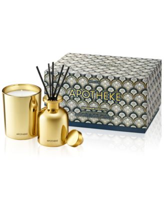 APOTHEKE - 2-Pc. Cardamom Chestnut Mini Scented Candle & Mini Reed Diffuser Gift Set