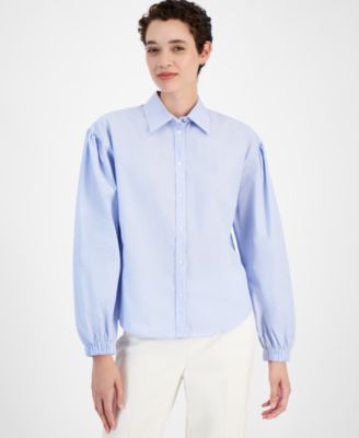 BOSS Orange - Women's Barby Long-Sleeve Button-Front Top