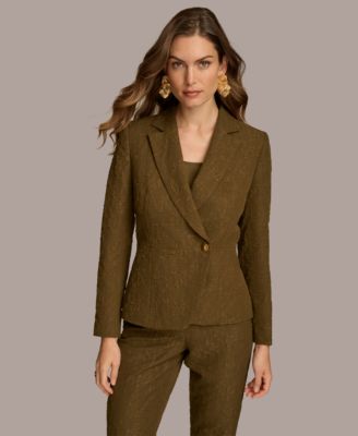 Donna Karan New York - Women's Textured One Button Blazer