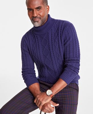 Club Room - Men's Chunky Turtleneck Sweater