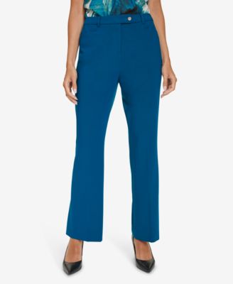 Calvin Klein - Women's Mid-Rise Straight-Leg Pants