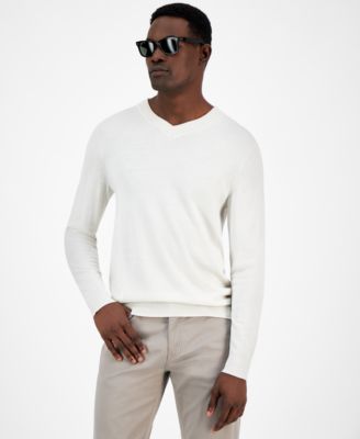 Alfani - Men's Long-Sleeve V-Neck Performance Sweater
