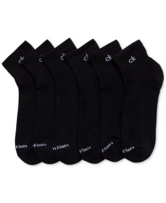 Calvin Klein - Men's 6pk. Logo Quarter Socks