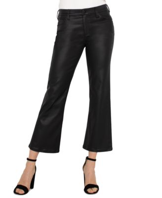 Liverpool Los Angeles - Women's Hanna Crop-Flare-Leg Coated Jeans