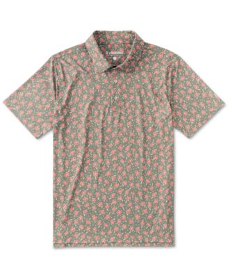 Chubbies - Men's The Dusty Rosea Short Sleeve Printed Performance Polo Shirt