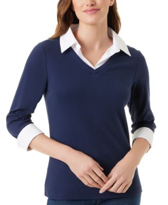Gloria Vanderbilt - Women's Maxine Layered-Look Top