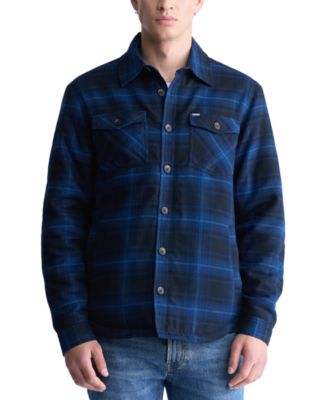 Buffalo David Bitton - Men's Jalika Long Sleeve Button-Front Plaid Shirt Jacket