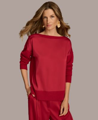 Donna Karan New York - Women's Mixed-Media Sweater