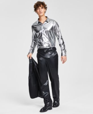 Tinsel - Men's Faux Leather Dress Pants